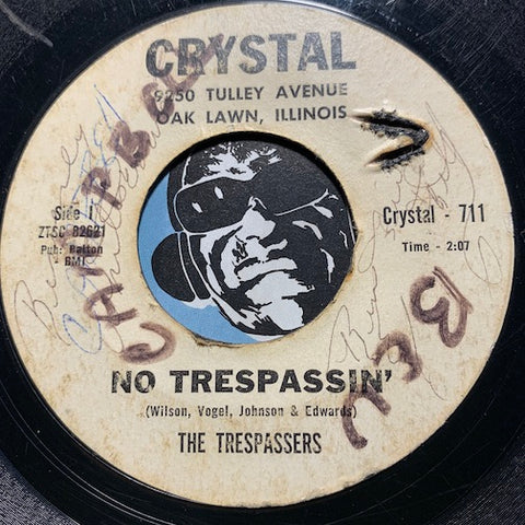 Trespassers - No Trespassin b/w Limbo Twist - Crystal #711 - Surf