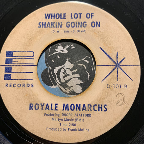 Royale Monarchs - Whole Lot Of Shakin Going On b/w Sombrero Stomp - Dell Star #101 - Rockabilly - Surf