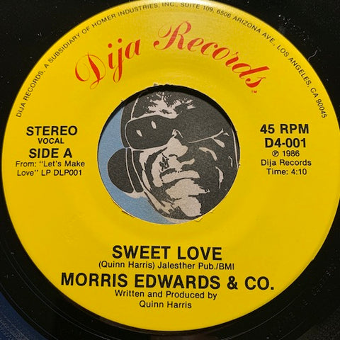 Morris Edwards & Co - Sweet Love b/w The Devil Is Busy Tonight - Dija #004 - Funk - Modern Soul