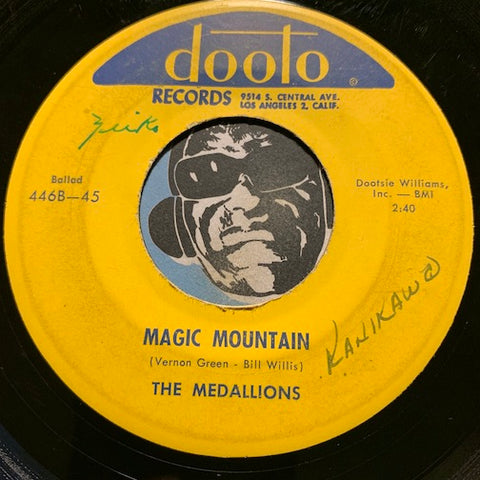 Medallions - Magic Mountain b/w 59 Volvo - Dooto #446 - Doowop - R&B Rocker