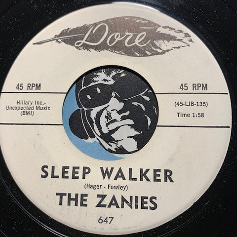Zanies - Alexander's Rag Time Band (Calling) b/w Sleep Walker - Dore #647 - Rock n Roll