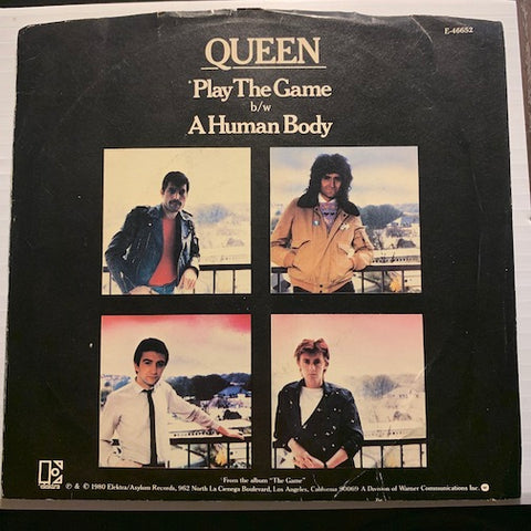 Queen - Play The Game b/w A Human Body - Elektra #46652 - Rock n Roll - Picture Sleeve