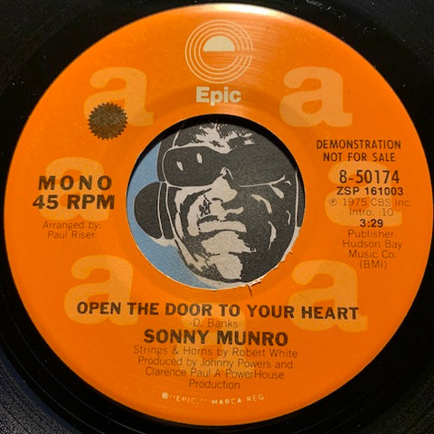 Sonny Munro - Open the Door To Your Heart b/w same - Epic #50174 - Modern Soul