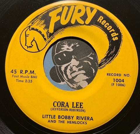 LIttle Bobby Rivera & Hemlocks - Cora Lee b/w Joys Of Love - Fury #1004 - Doowop