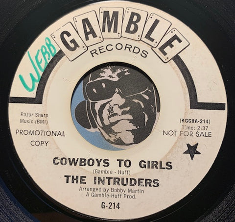 Intruders - Cowboys To Girls b/w Turn The Hands Of Time - Gamble #214 - Sweet Soul - Northern Soul - East Side Story