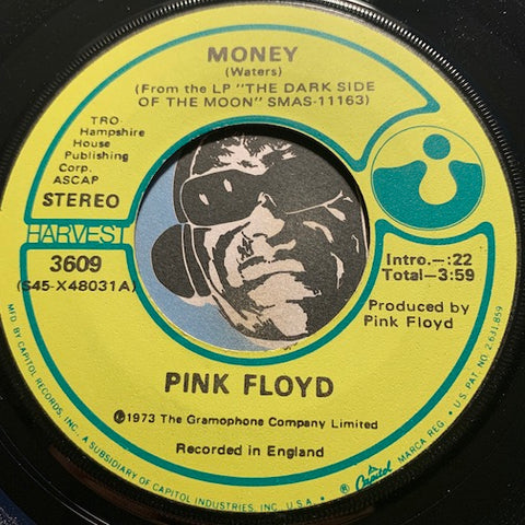 Pink Floyd - Money b/w Any Colour You Like - Harvest #3609 - Rock n Roll