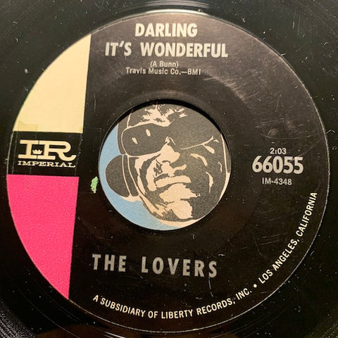 Lovers - Darling It's Wonderful b/w I Want To Be Loved - Imperial #66055 - R&B Soul
