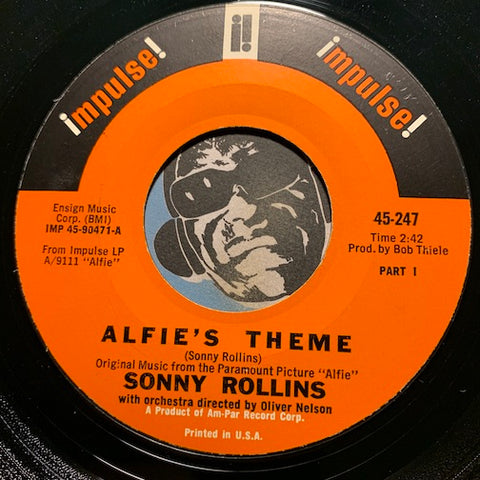 Sonny Rollins - Alfie's Theme pt.1 b/w pt.2 - Impulse #247 - Jazz