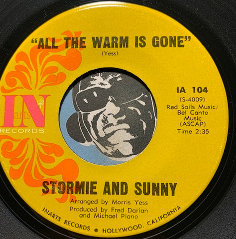 Stormie And Sunny - All The Warm Is Gone b/w Little Brother - Inarts #104 - Rock n Roll