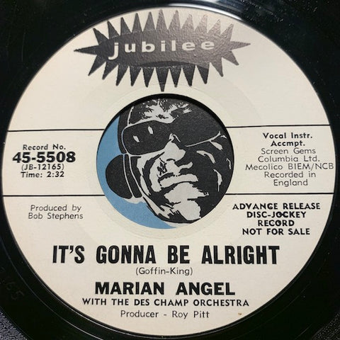 Marian Angel - It's Gonna Be Alright b/w Tomorrow's Fool - Jubilee #5508 - Northern Soul