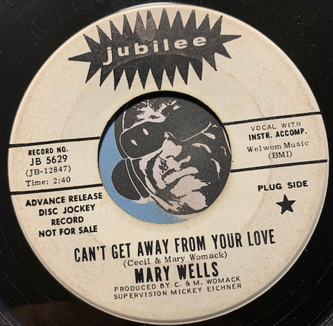 Mary Wells - Can't Get Away From Your Love b/w Woman In Love - Jubilee #5629 - R&B Soul