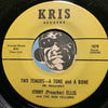 Jimmy (Preacher) Ellis - (C'mon) Dance To The Drumbeat b/w Two Tenors - A Tone and A Bone - Kris #1679 - R&B Mod