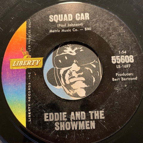 Eddie & Showmen - Scratch b/w Squad Car - Liberty #55608 - Surf