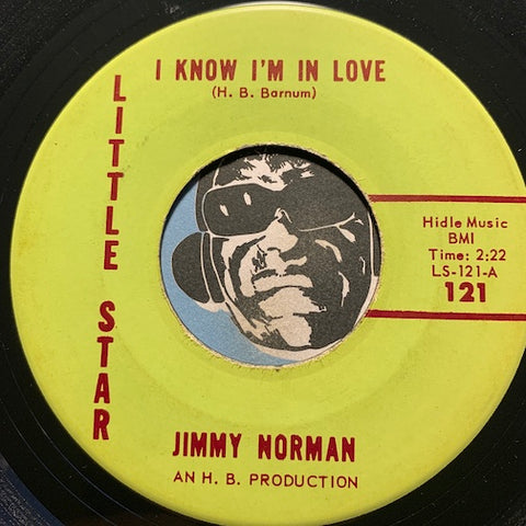 Jimmy Norman - I Know I'm In Love b/w You Crack Me Up - Little Star #121 - R&B Soul