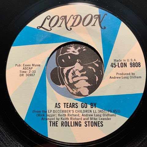 Rolling Stones - As Tears Go By b/w Gotta Get Away - London #9808 - Rock n Roll