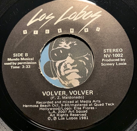 Los Lobos - Under The Boardwalk b/w Volver Volver - Los Lobos #1002 - Chicano Soul