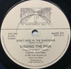 Kissing The Pink - Don't Hide In The Shadows b/w Hand Held Cameras - Martyrwell Music #271 - 80's - Picture Sleeve