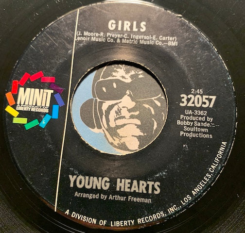 Young Hearts - Girls b/w Sweet Soul Shakin - Minit #32057 - Northern Soul - Sweet Soul