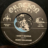 101st Calvary / Mark Callaham - I Love You b/w I Don't Wanna - Oracion #03 - Sweet Soul