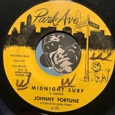 Johnny Fortune - Midnight Surf b/w Soul Surfer - Park Ave #101 - Surf