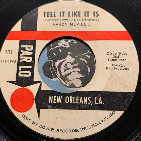 Aaron Neville - Tell It Like It Is b/w Why Worry - Parlo #101 - R&B Soul - East Side Story