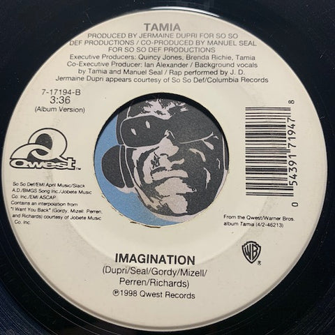 Tamia - So Into You (Album Version) b/w imagination (album version) - Qwest #17194 - 90's