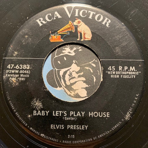 Elvis Presley - Baby Let's Play House b/w I'm Left You're Right She's Gone - RCA Victor #6383 - Rockabilly - Rock n Roll