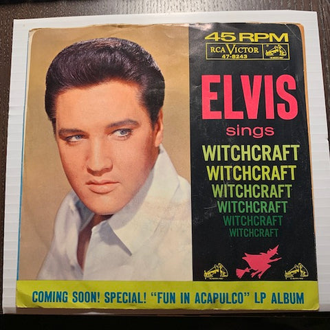 Elvis Presley - Witchcraft b/w Bossa Nova Baby - RCA Victor #8243 - Picture Sleeve - Rock n Roll