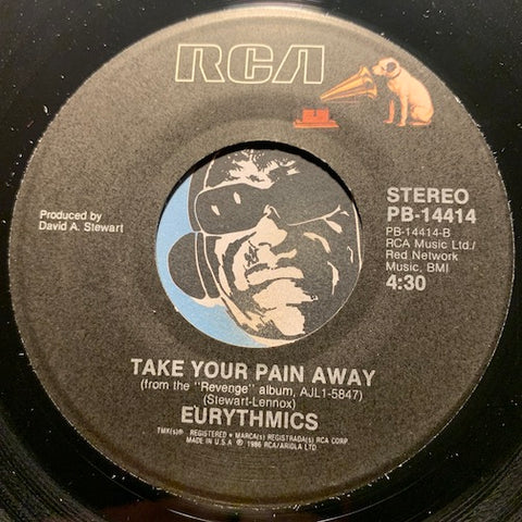 Eurythmics - Take Your Pain Away b/w Missionary Man - RCA #14414 - 80's