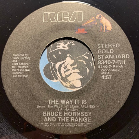 Bruce Hornsby & Range - The Way It Is b/w Mandolin Rain - RCA #8340 - 80's