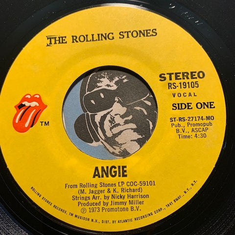 Rolling Stones - Angie b/w Silver Train - Rolling Stones #19105 - Rock n Roll