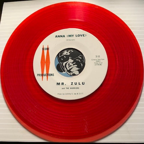 Mr Zulu & Warriors - Anna (My Love) b/w Come On Duckie WIth Me - Score Productions #7-11 - Doowop - R&B Soul - Colored Vinyl