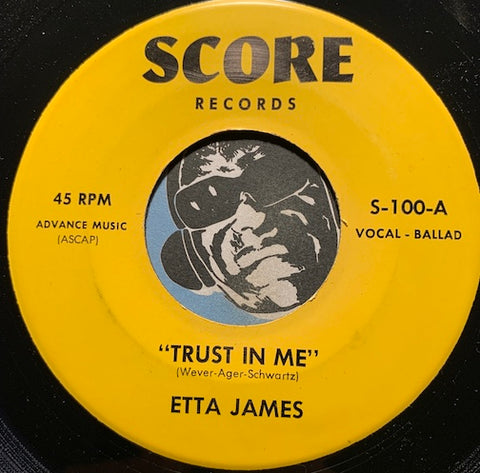 Etta James / Chantels - Trust In Me b/w Eternally - Score #100 - R&B Soul - Doowop Reissues - Girl Group