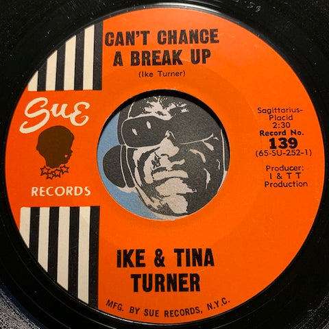 Ike & Tina Turner - Can't Chance A Break Up b/w Stagger Lee And Billy - Sue #139 - Northern Soul