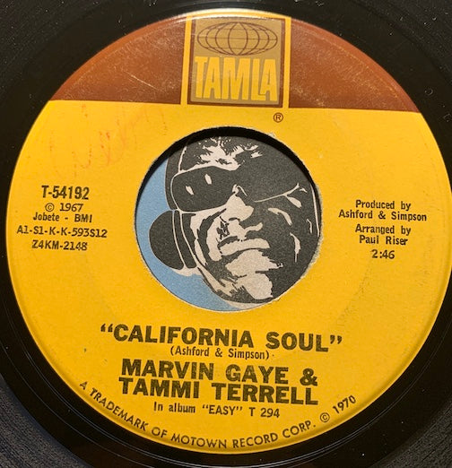Marvin Gaye & Tammi Terrell - California Soul b/w The Onion Song - Tamla #54192 - Northern Soul - Motown
