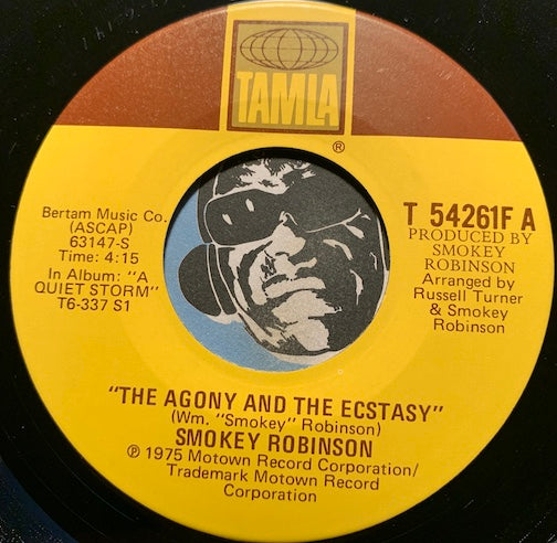 Smokey Robinson - The Agony And The Ecstasy b/w Wedding Song - Tamla #54261 - Motown