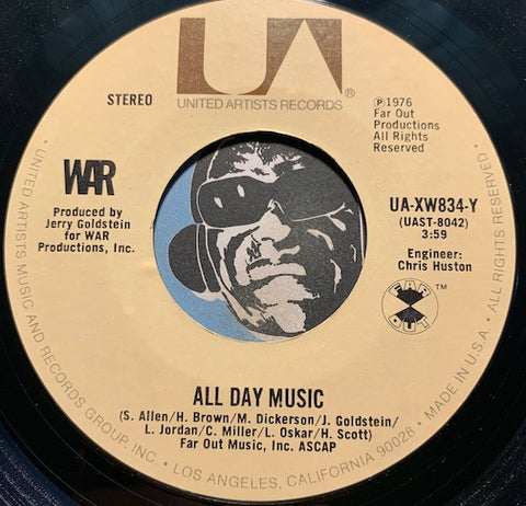 War - Summer b/w All Day Music - United Artists #834 - Soul