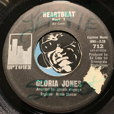 Gloria Jones - Heartbeat pt.1 b/w pt.2 - Uptown #712 - Northern Soul
