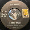 Earl Wright - Them Love Blues b/w I Don't Know - Virgo #101 - Northern Soul - R&B Soul