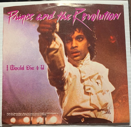 Prince - I Would Die 4 You b/w Another Lonely Christmas - WB #29121 - 80's