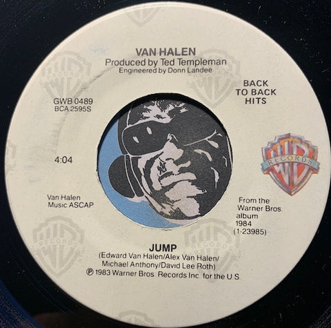 Van Halen - Jump b/w I'll Wait - Warner Bros #0489 - 80's - Rock n Roll