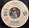 Rick James - This Magic Moment / Dance With Me b/w same (instrumental) - Warner Bros #27763 - Funk - Picture Sleeve - 80's