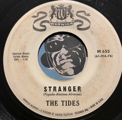 Tides - Stranger b/w Would I Still Be Loving You - Warwick #653 - Teen - Rock n Roll