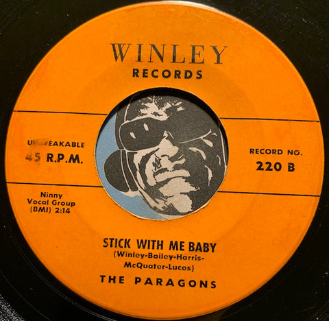 Paragons - Let's Start All Over Again b/w Stick With Me Baby - Winley #220 - Doowop