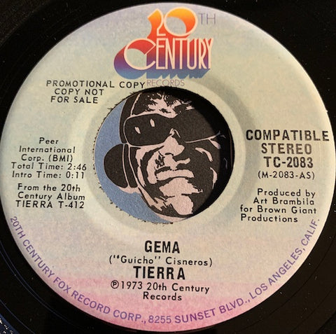 Tierra - Gema b/w same - 20th Century #2083 - Chicano Soul - Latin