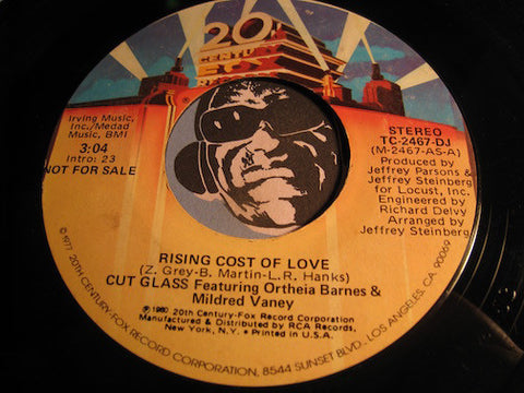 Cut Glass - Rising Cost Of Love b/w same - 20th Century Fox #2467 - Modern Soul