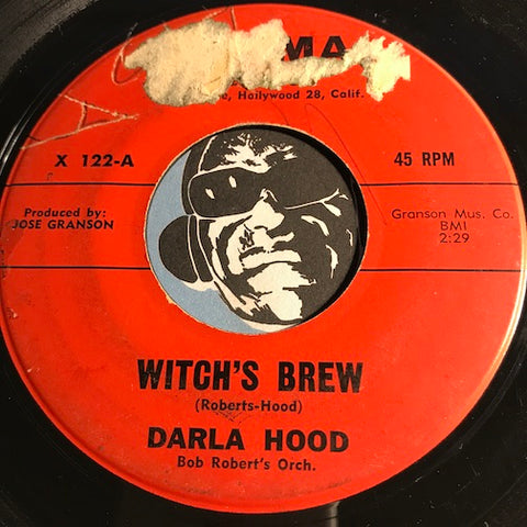 Darla Hood - Witch's Brew b/w Rainy Day In Rome - Acama #122 - Teen - Rock n Roll - Novelty - Halloween