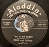 Gene And Eunice - This Is My Story b/w Move It Over Baby - Aladdin #3282 - Doowop