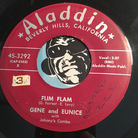 Gene & Eunice - Flim Flam b/w Can We Forget It - Aladdin #3292 - R&B