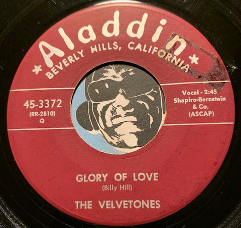 Velvetones - Glory of Love b/w I Love Her So - Aladdin #3372 - Doowop